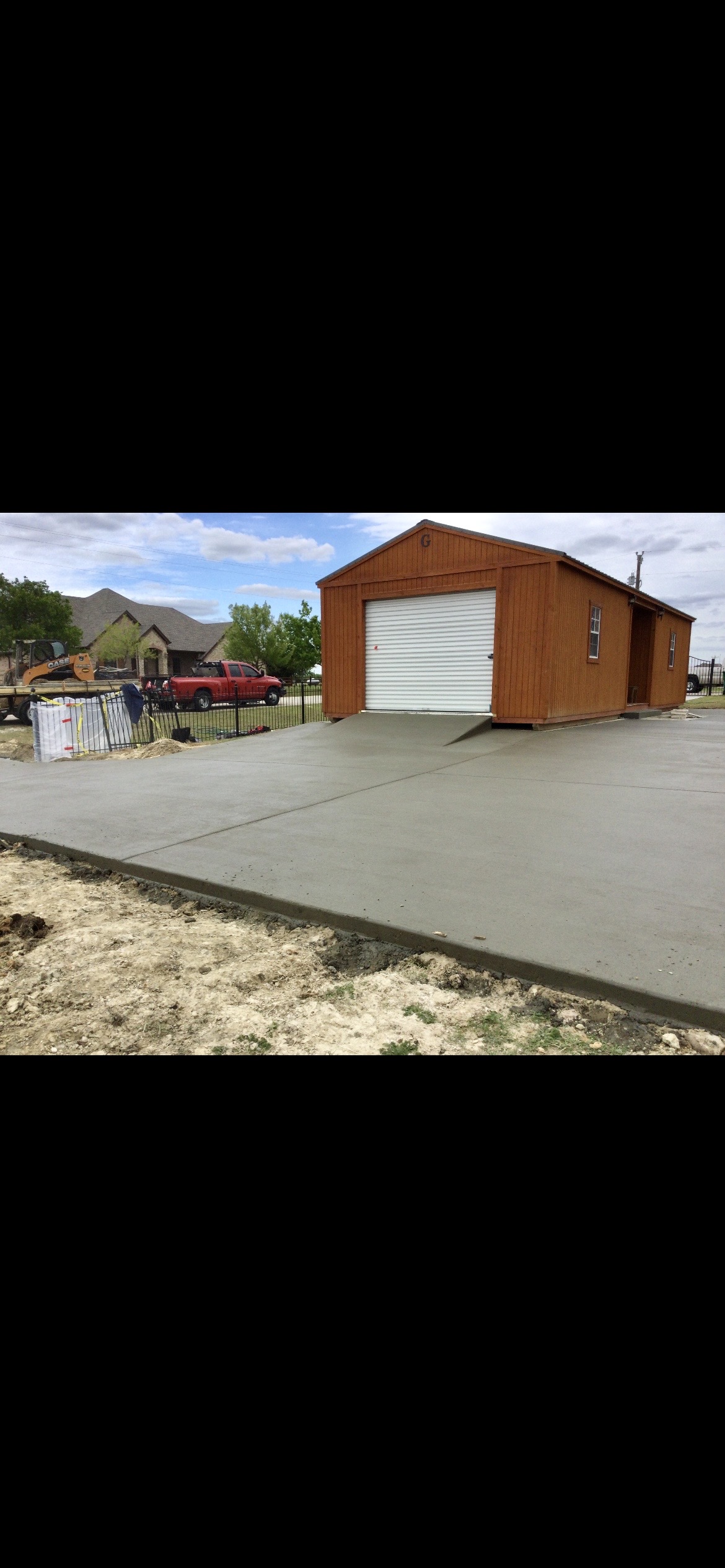 Concrete project after work