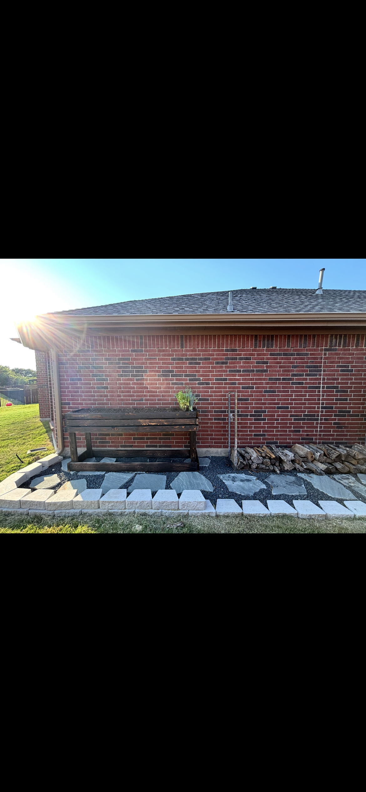 Outdoor service project after completion